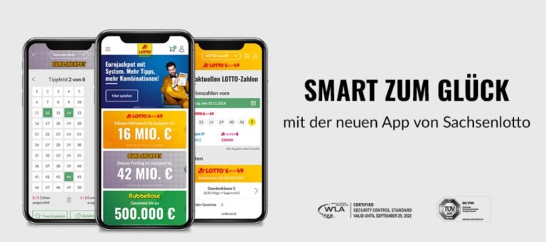 Jetzt für Android und iOS neue Sachsenlotto App entdecke