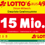 Diesen Mittwoch 15 Millionen Euro Im Jackpot von LOTTO 6aus49. Chance auf Höchstgewinn 1:140 Millionen.