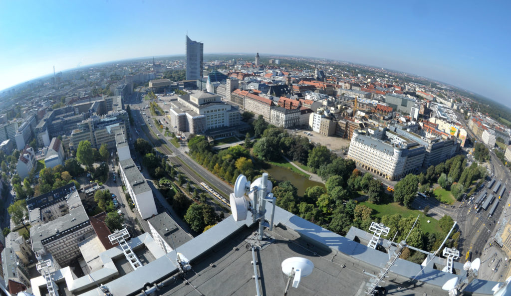 Panorama-Blick über Leipzig