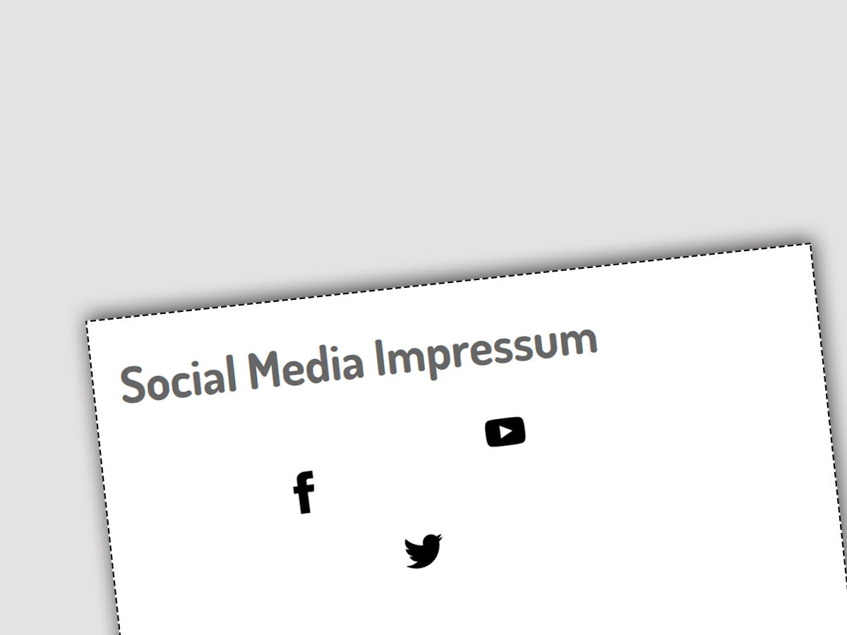 Social Media Impressum