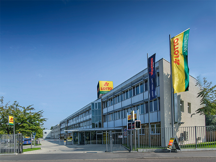 Die Sachsenlotto-Zentrale in Leipzig