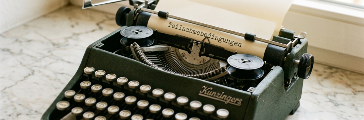 Cover Teilnahmebedingungen